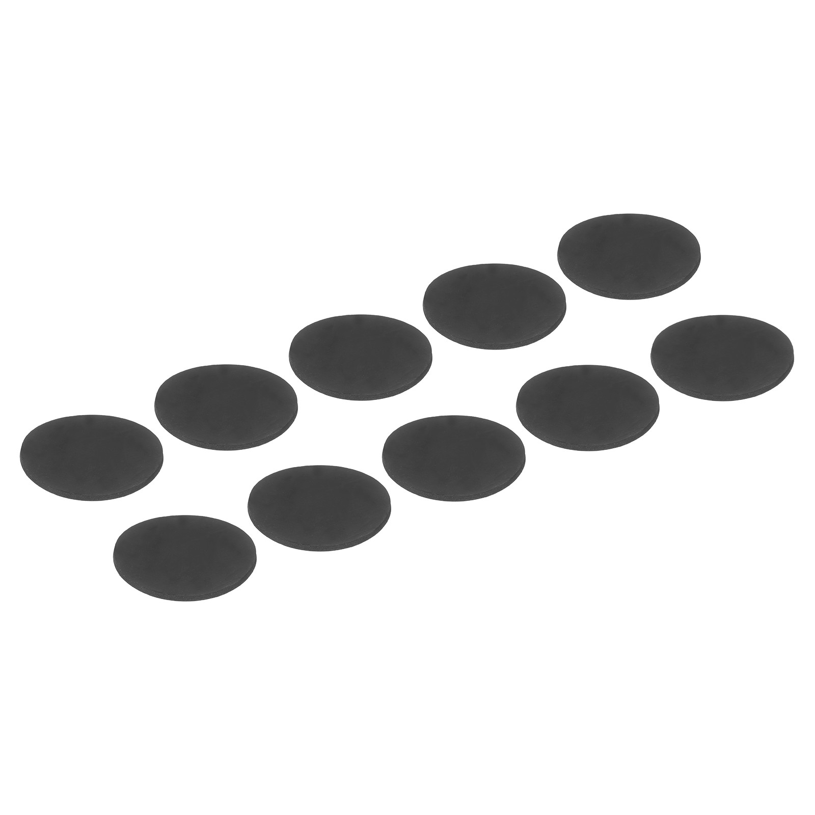 10 Pcs Non Slip Furniture Pads 65mm x 3mm, Adhesive Backed Rubber Feet