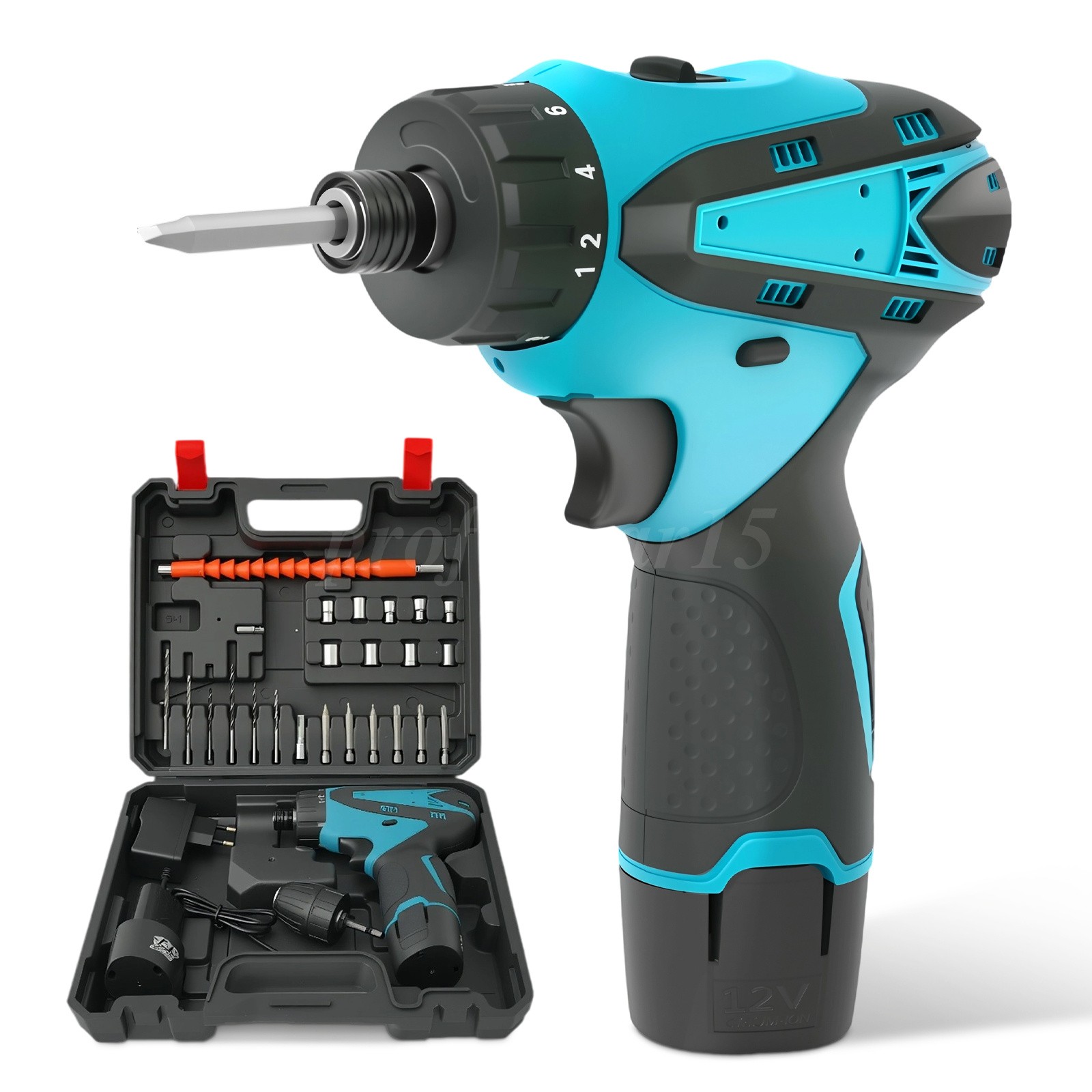 12V Multi - function Screwdriver,180N.m Brushless Cordless Electric Hammer Drill
