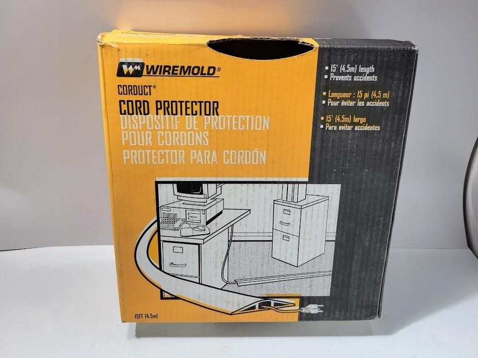 Wiremold Corduct Cord Protector Cable Cover CDG-15 Gray 15 FT Made In USA
