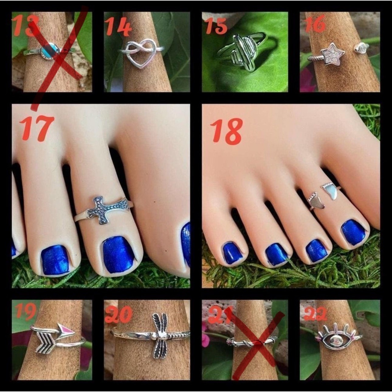 STERLING SILVER TOE RINGS 2 FOR $30.00, Bundle Toe Rings