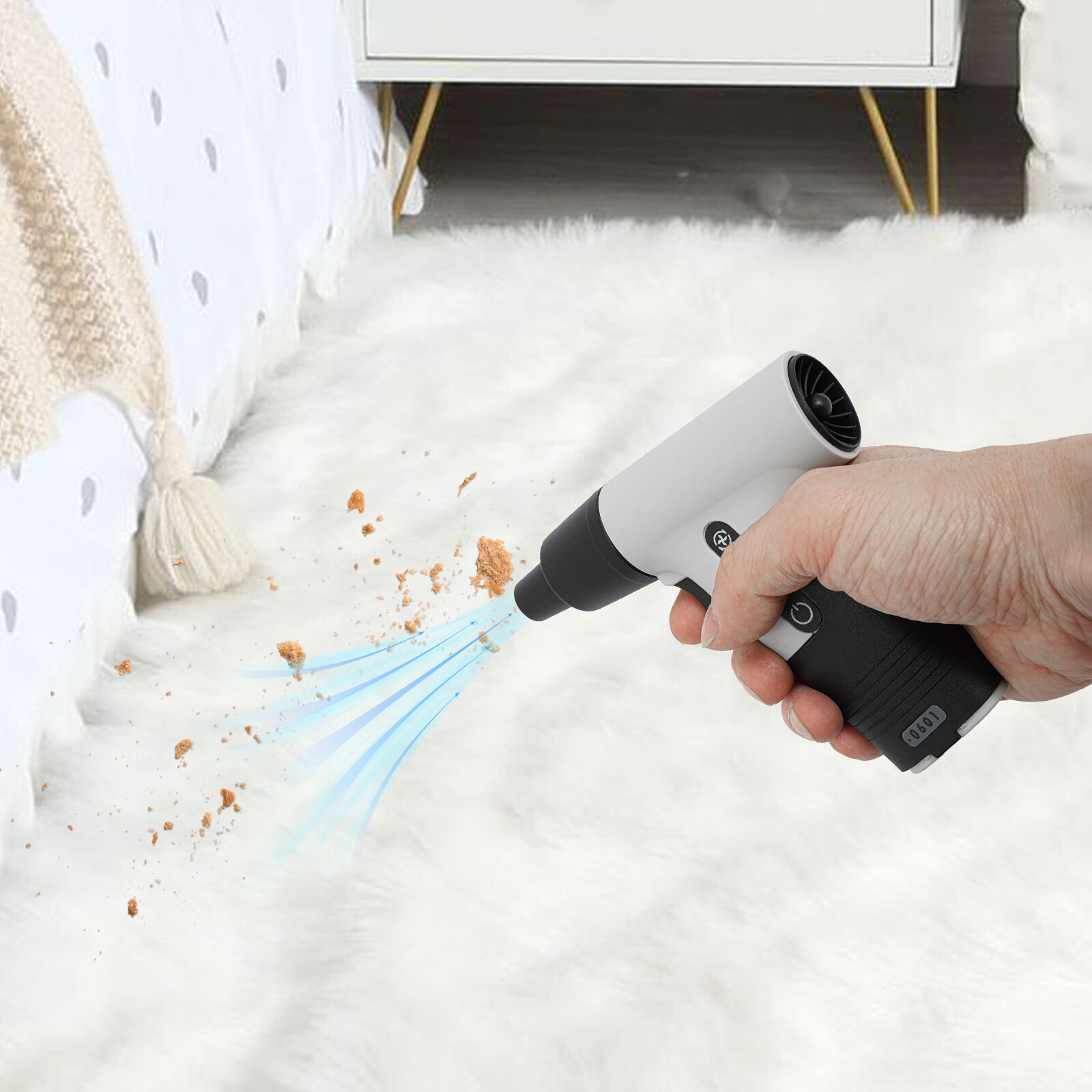 Electric Air Duster Compressed Tiny Air Cleaner Rechargeable Dust Blower