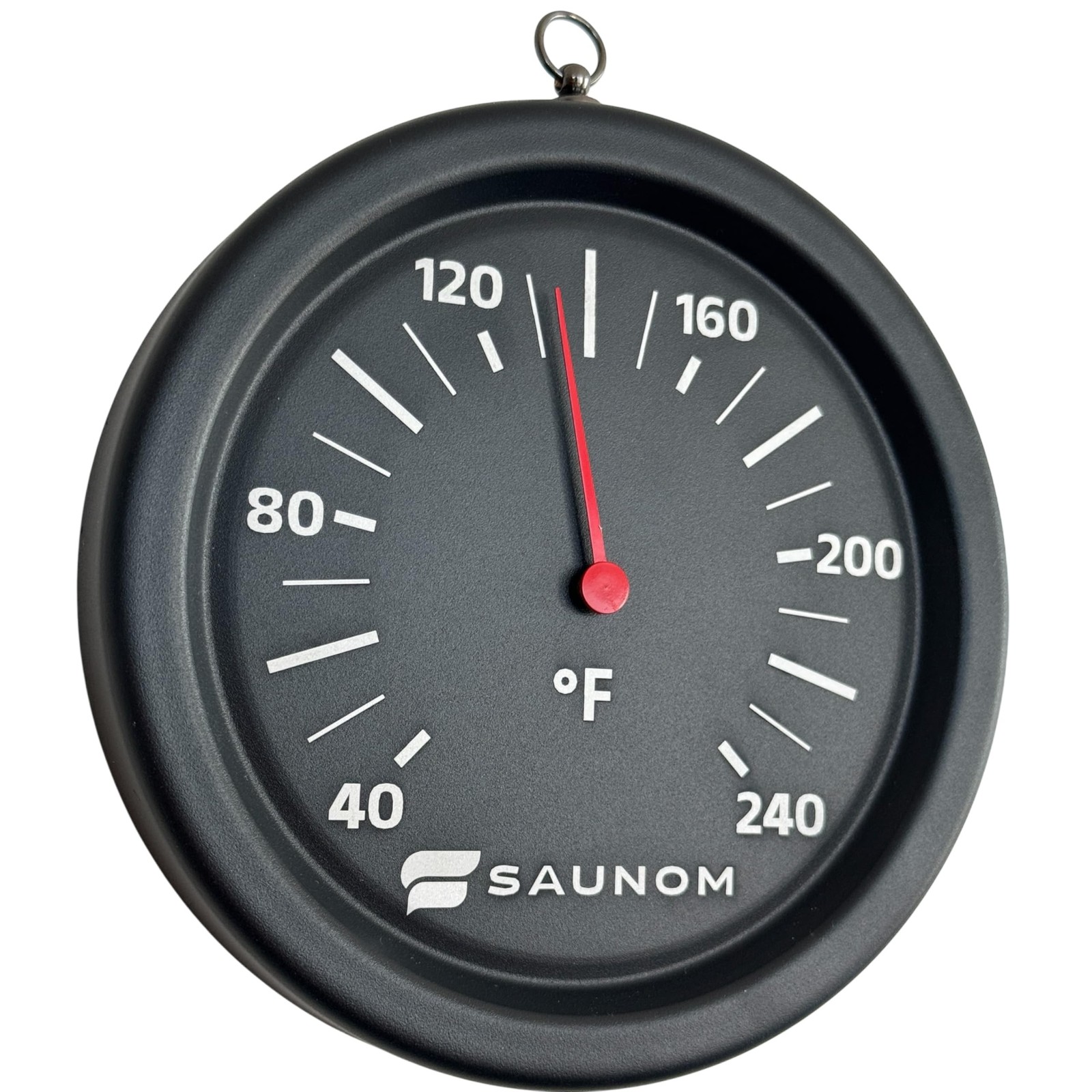 Premium Aluminum Rounded Sauna Thermometer - Large Numbers, Durable and Long ...