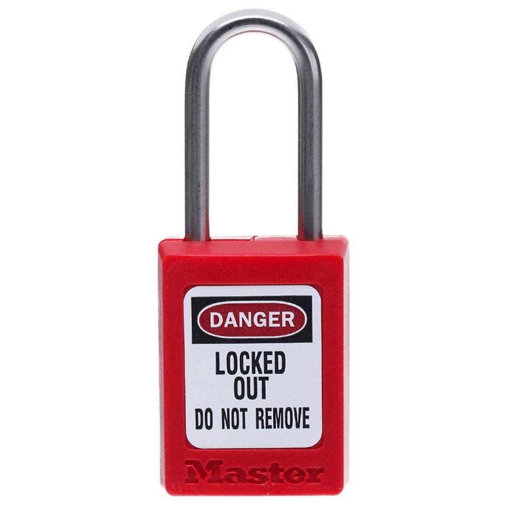 MASTER LOCK S31RED Lockout Padlock,KD,Red,1-7/8"H 6MCT0