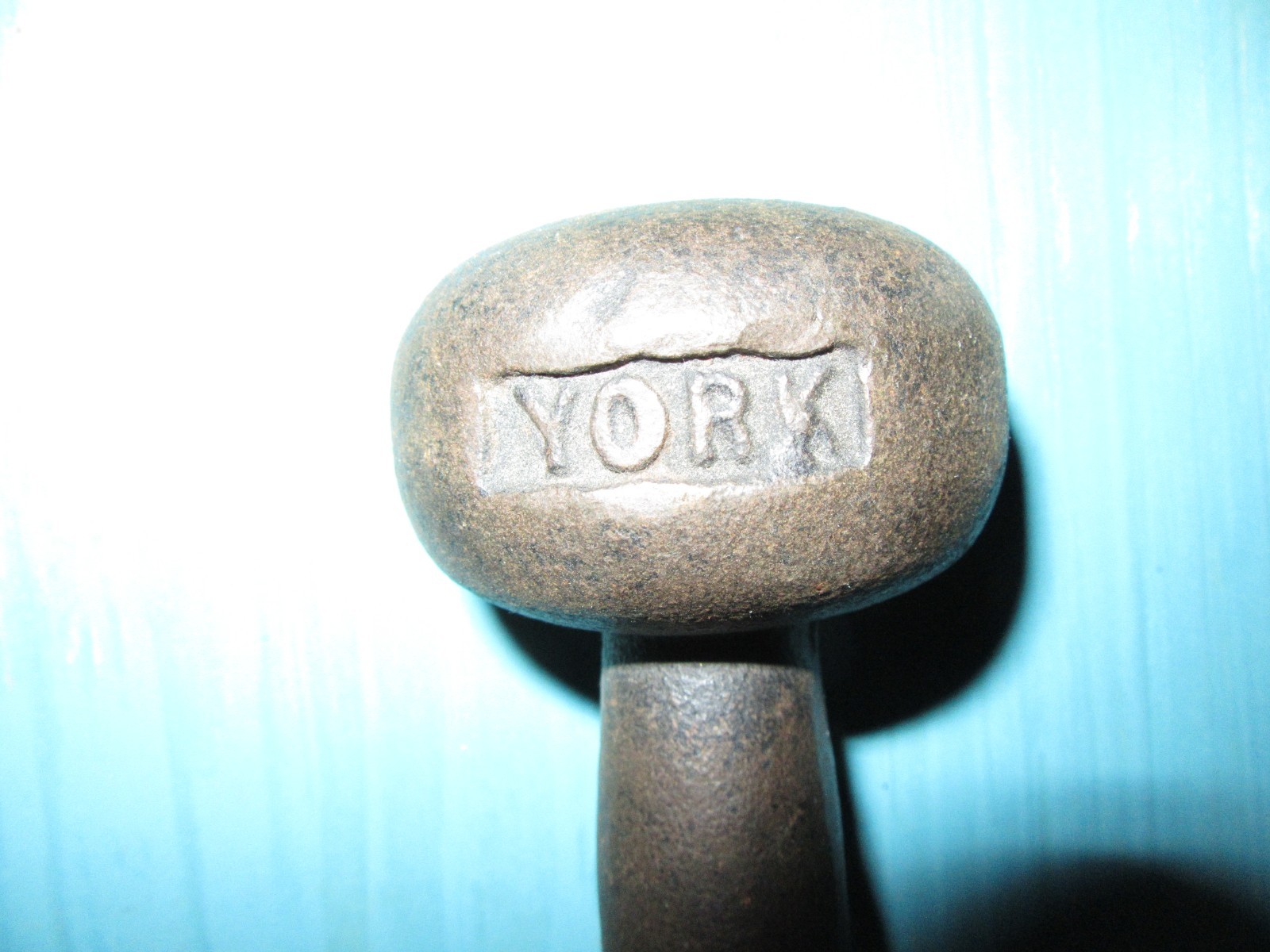 Vintage YORK 4 Pound Bun Dumbbell Single