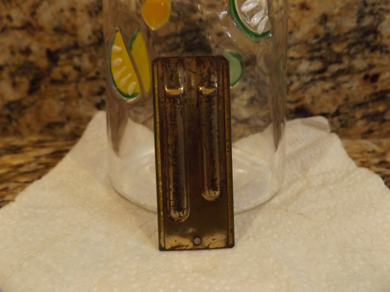 VINTAGE EARLY BUSTER BROWN TIN LITHO ADVERTISING WHISTLE