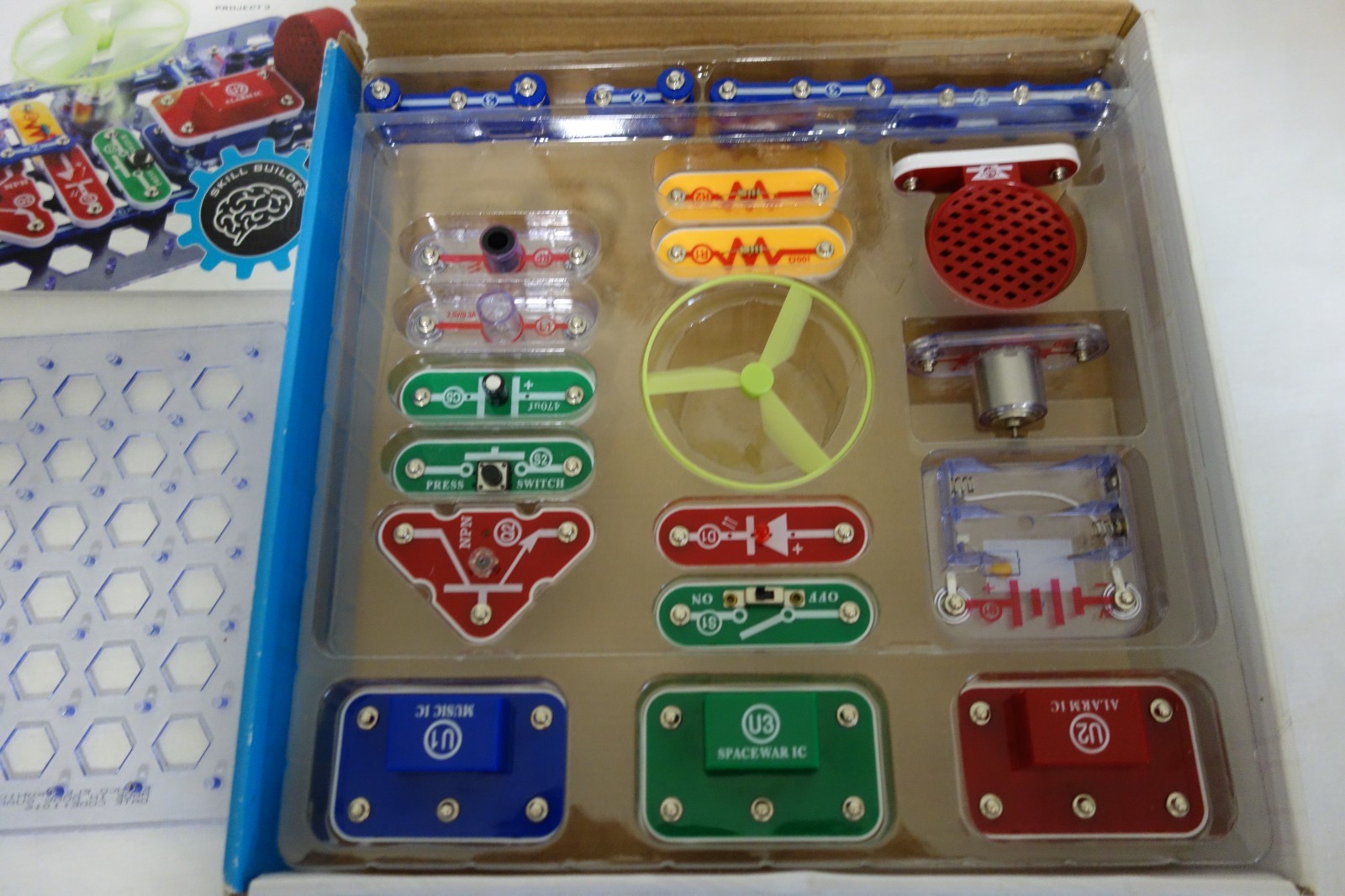 Snap Circuits Kit SB-125 Electronics Learning Kit Elenco 100% Complete