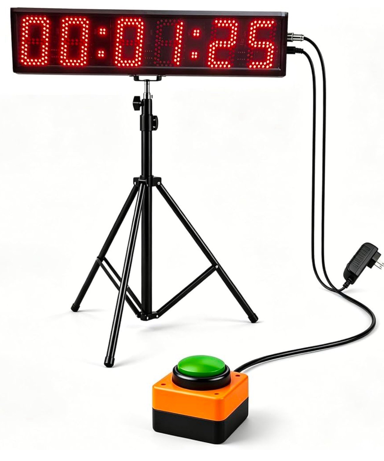 28” Race Clock Lap Timer  Sports Running Track Field Tripod Racing School Train