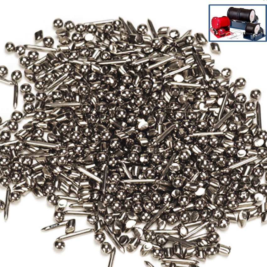 Stainless Steel Tumbling Media Mix Shot 5 Shapes 1 Lb Jewelers Finishing Tumbler