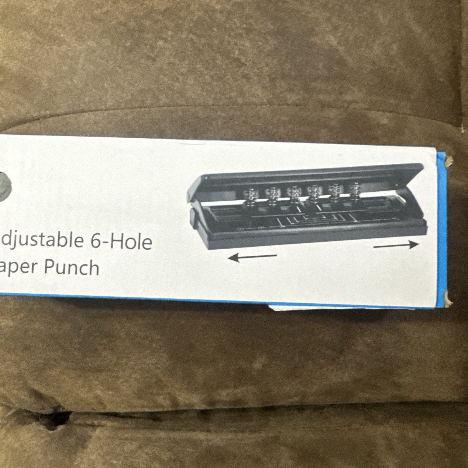 Adjustable Metal 6-Hole Paper Puncher A5 A6 A7 with Positioning Ring