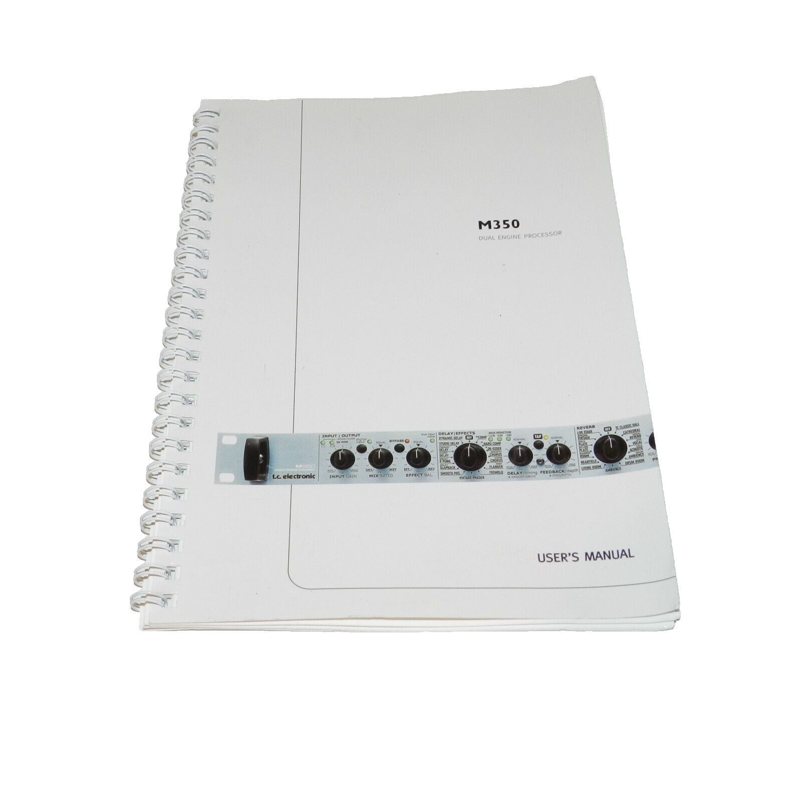 Manual Electronic M350 Vocal Reverb Effect Dual Engine Digital Effect Processor