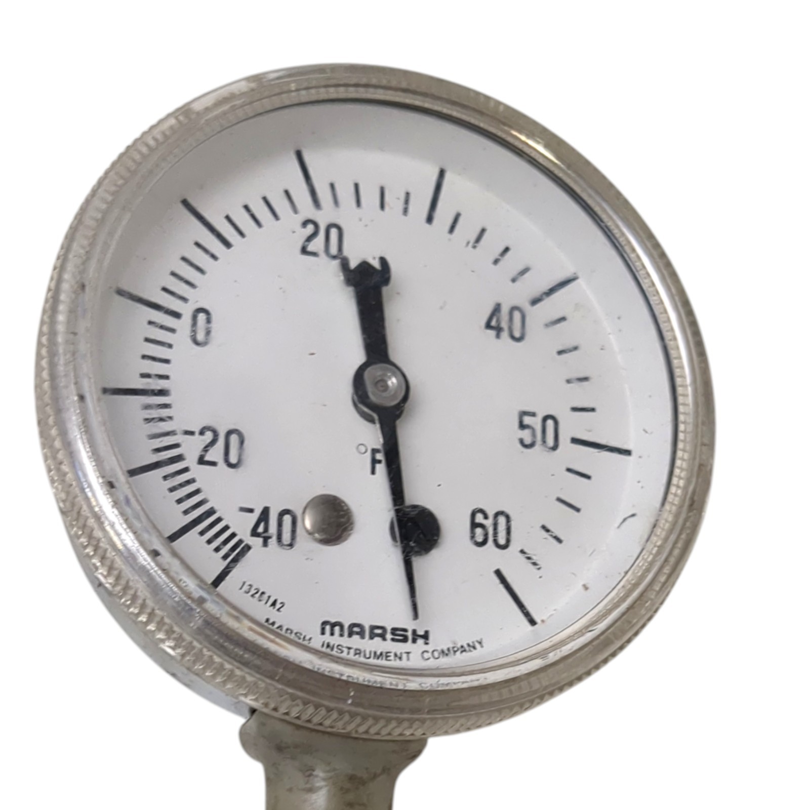 Marsh Instruments Co. 2.75" Round Temperature Gauge -40-60F With Sensor 13261A2