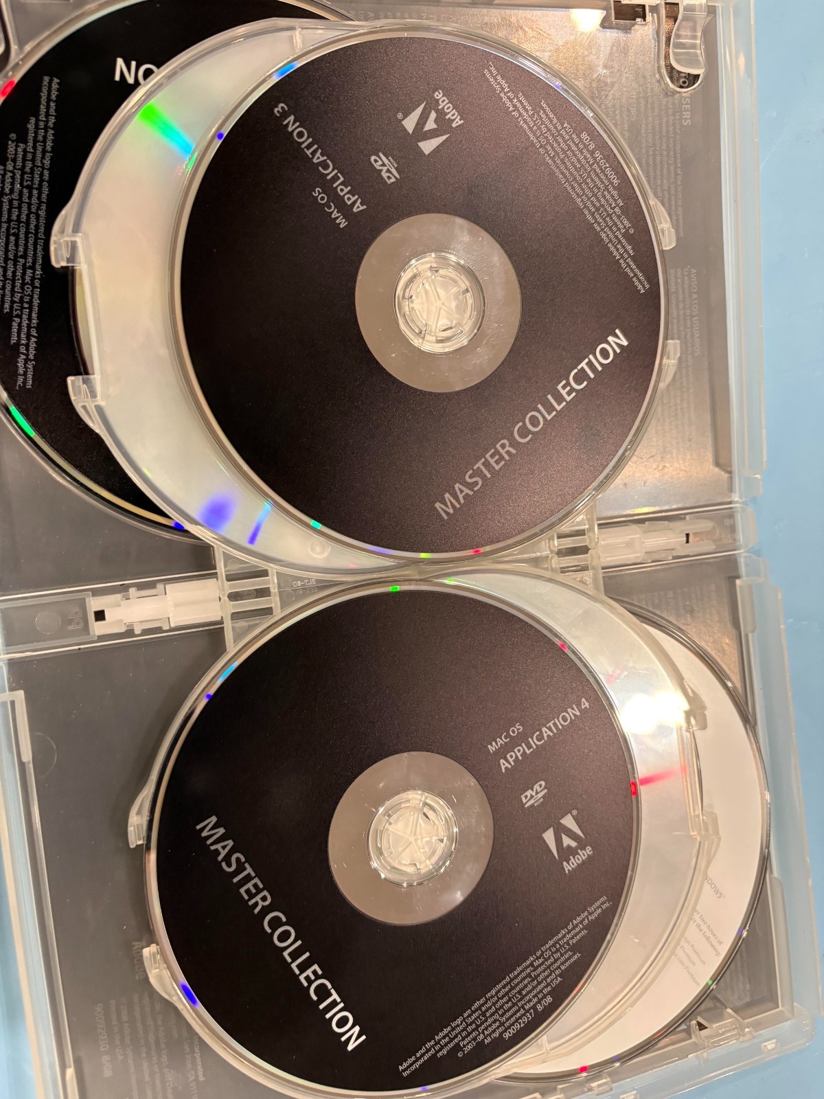 Adobe CS4 Master Collection for Mac Complete Set w/ Serial Number Discs