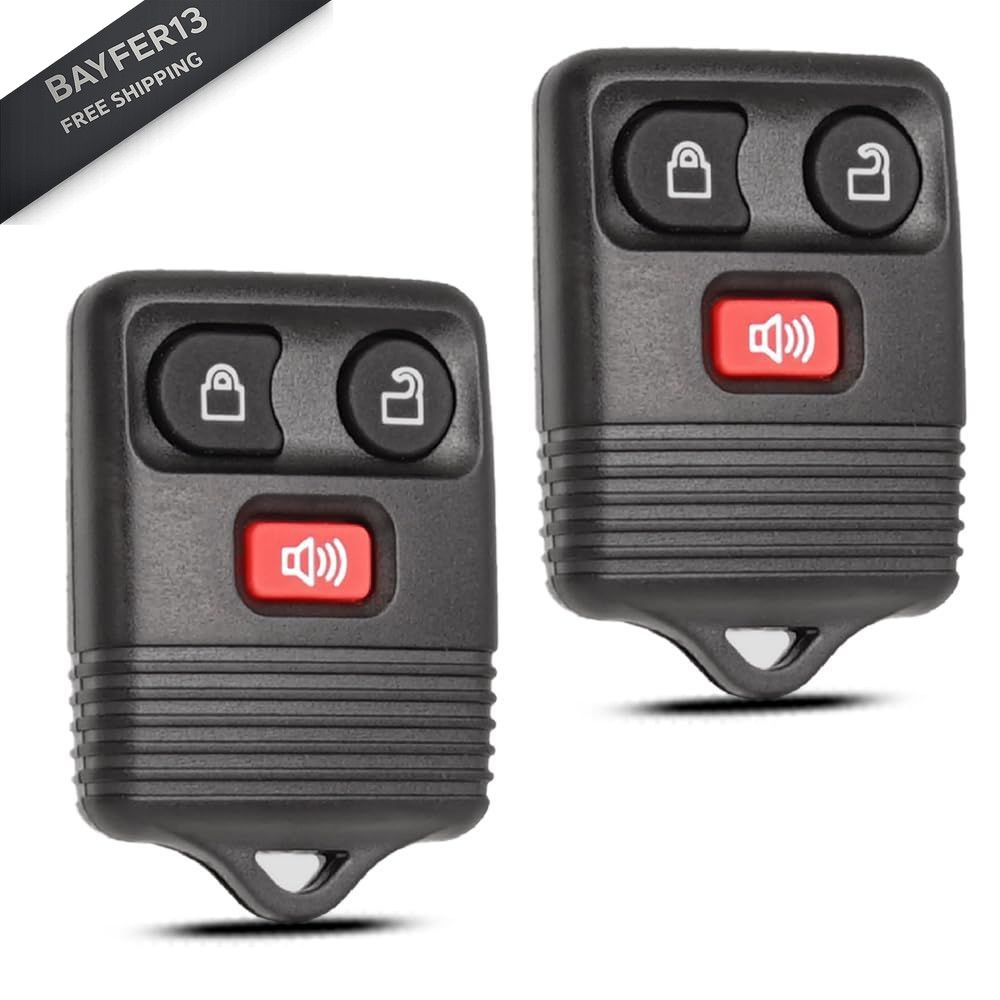 SUPALAND Key Fob Keyless Entry Fits for Ford F150 F250 F350 Explorer black