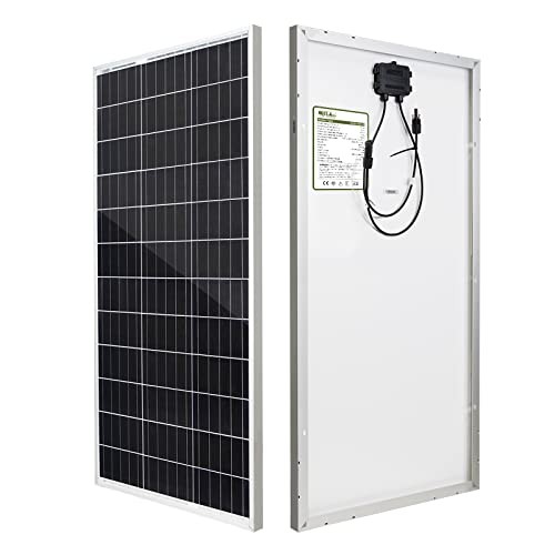 100 Watt 12V Monocrystalline Solar Panel with Solar Connectors, High 1 Pack