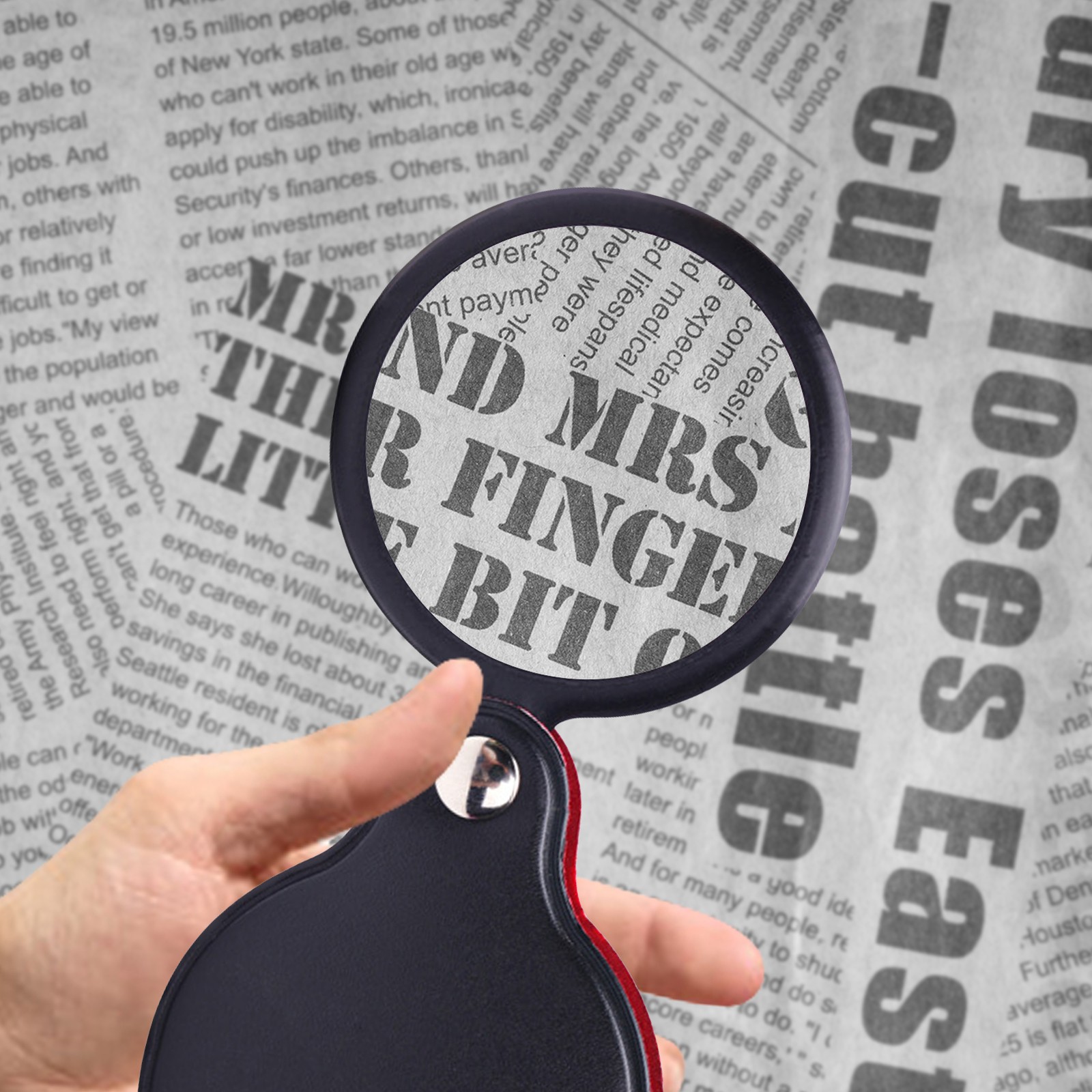 10X Mini Folding Magnifying Glass 50MM Optical Magnifier Pocket Reading Tool