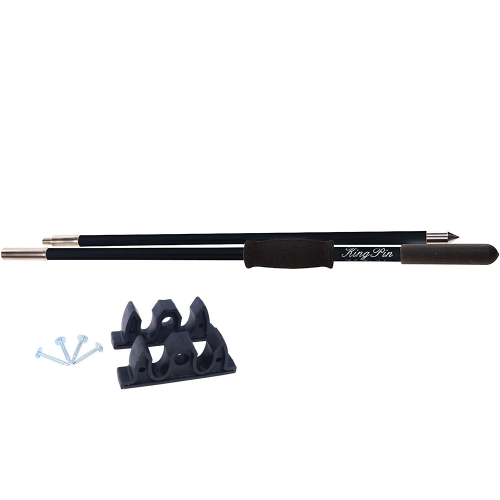 Panther 8" King Pin Anchor Pole - 2-Piece - Black