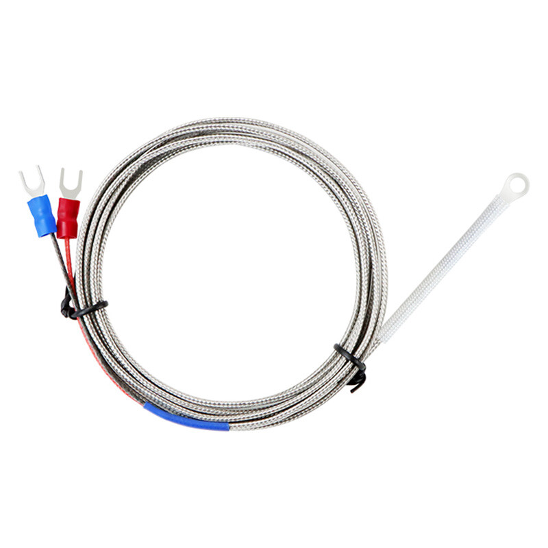 K-Type Thermocouple Probe Temperature Sensor Ring Washer Terminal Head 4/5/6 mm