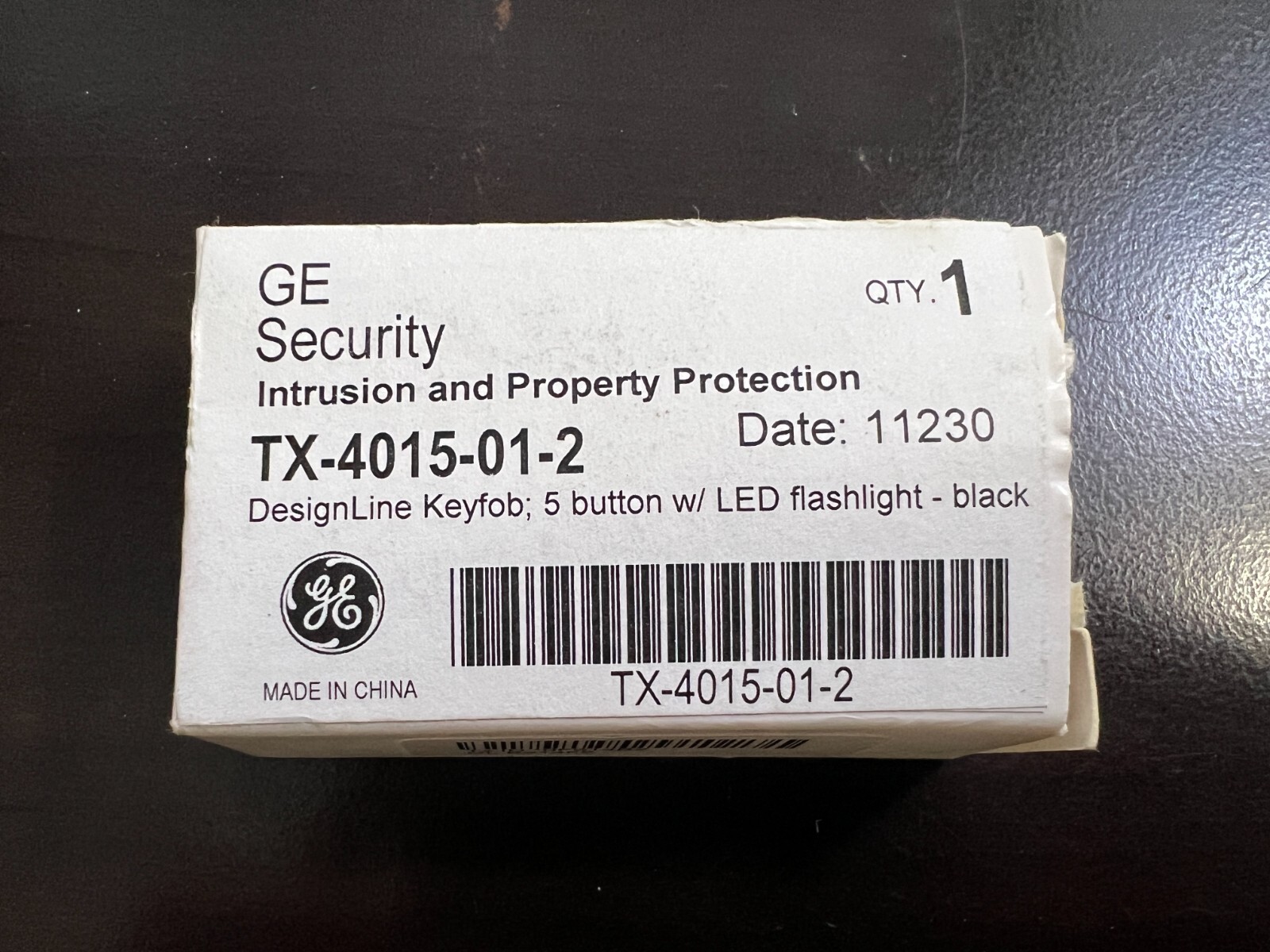 GE TX-4015-01-2 DesignLine Keyfob 5 Button w/LED Flashlight