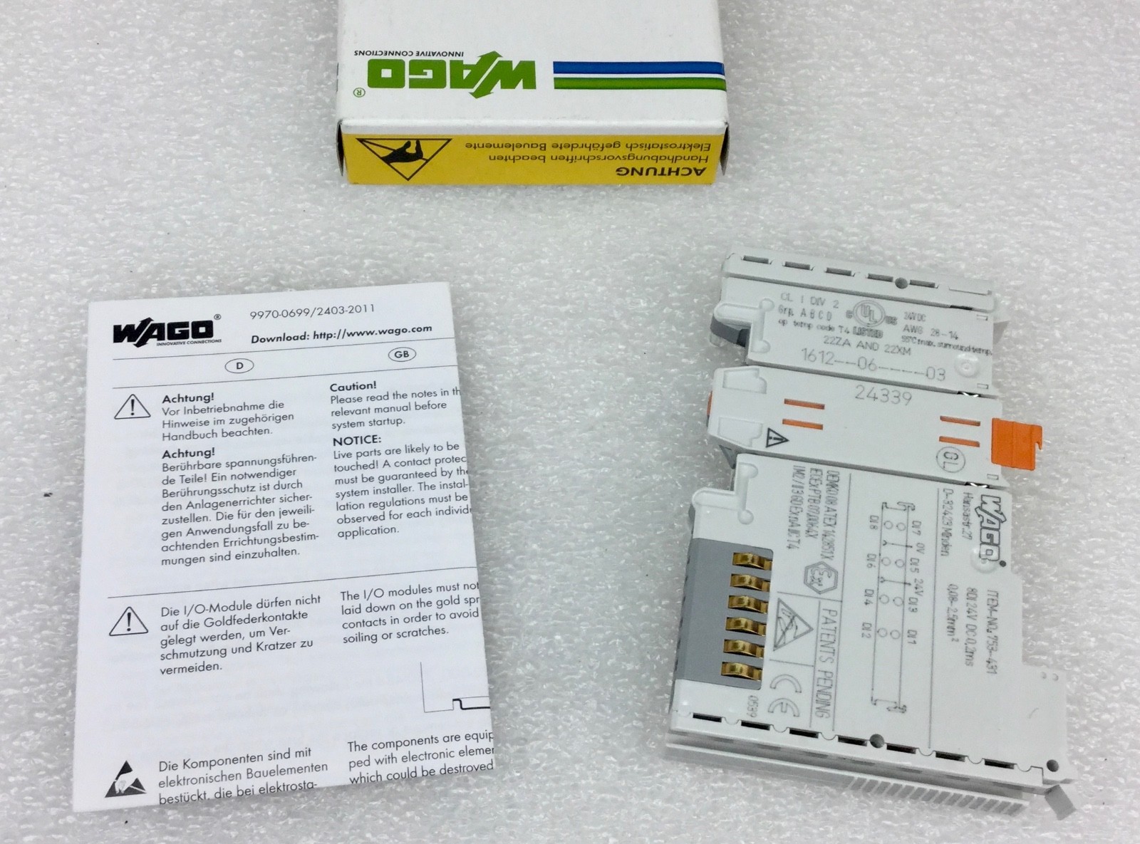 WAGO 753-431 INPUT-OUTPUT SYSTEM MODULE 24VDC 0.2MS NEW IN BOX