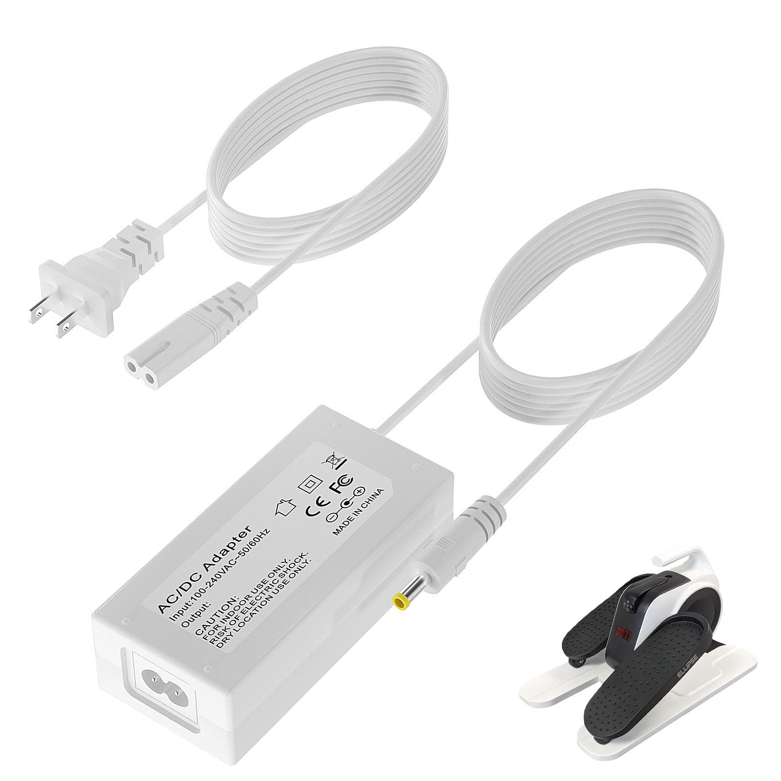 24V Power Cord Charger for Under Desk Elliptical Trainer, Compatible with LEGX-0