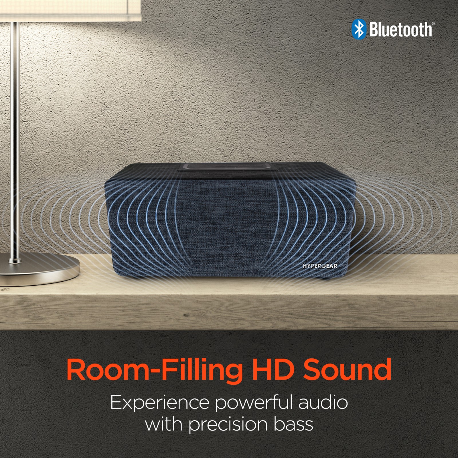 Hypergear Fabrix 2 Wireless Speaker, Stereo w Hands-free Speakerphone Function