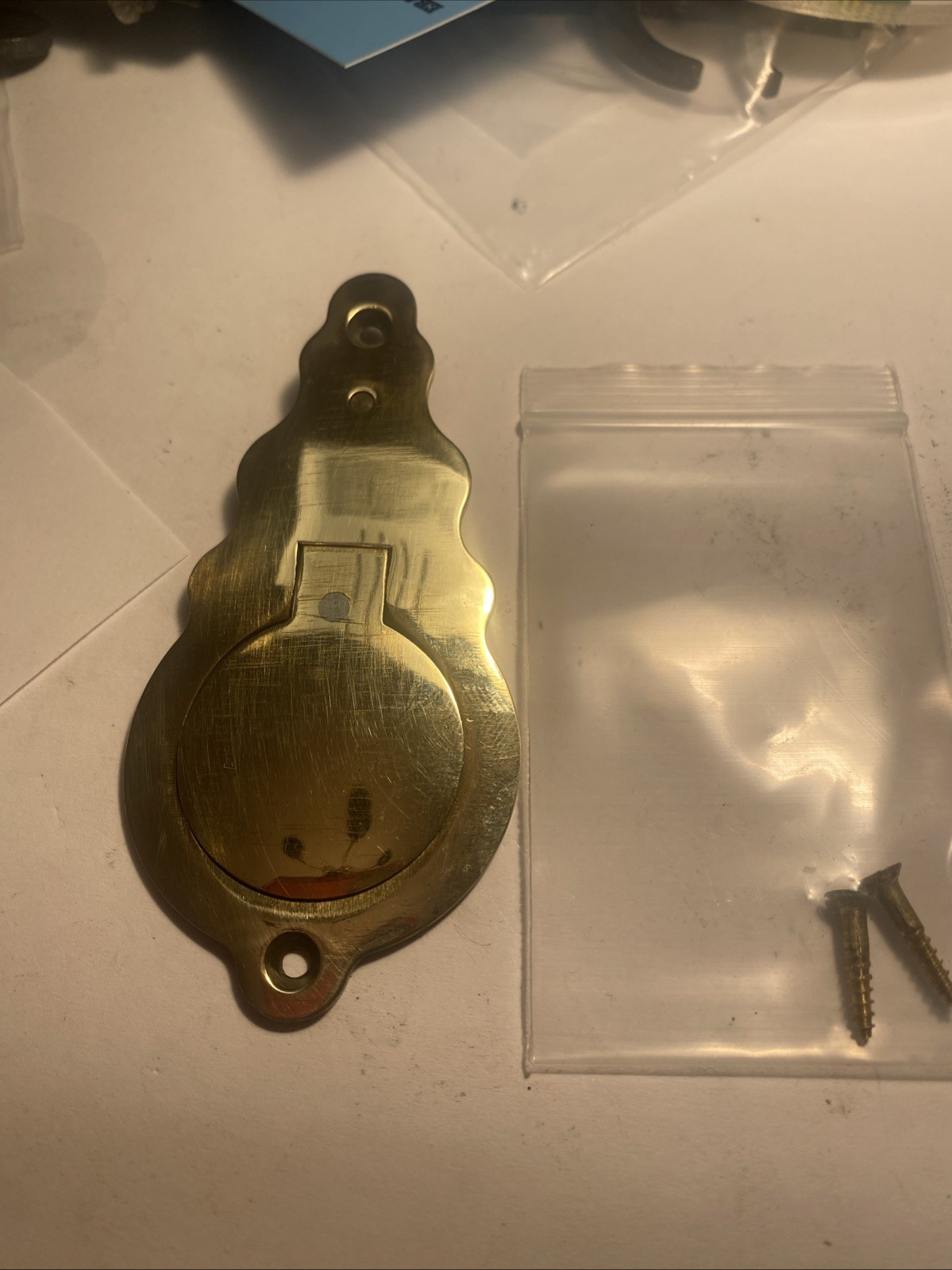 CVA Hawken Sidelock Muzzleloader Rifle Brass Patchbox With Screws (K)