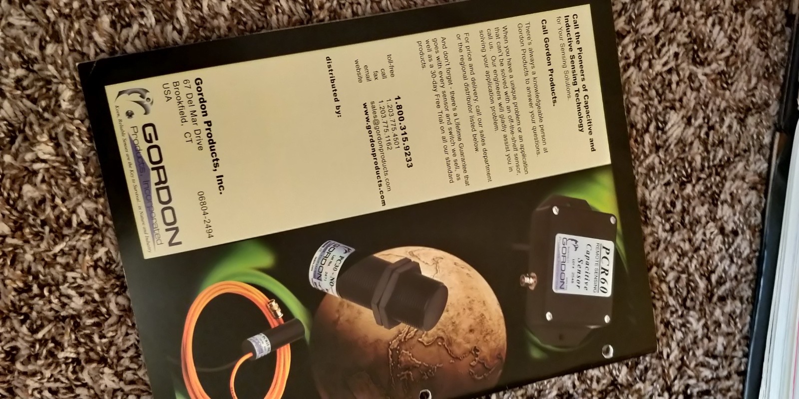 2000 GORDON Products Incorporated CATALOG Capacitive and Inductive Sensing C4