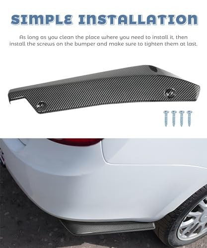 Spoilers for Cars,Car Accessories Rear Bumper Lip,Body Kit for Carbon fiber