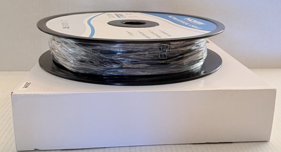 Fiber Optical HDMI Cable Ultra HD with High Speed Ethernet 250ft