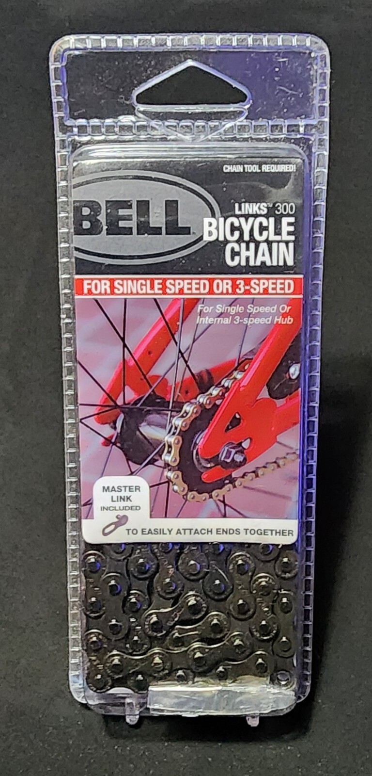 Bell Sports Links 300 BLACK Bicycle Chain For Single Speed Or 3-Speed Bicycles