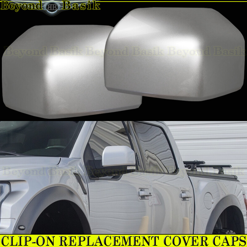 2015 2016 2017 2018 2019 2020 Ford F150 Mirror COVERS Skull Caps UX INGOT SILVER