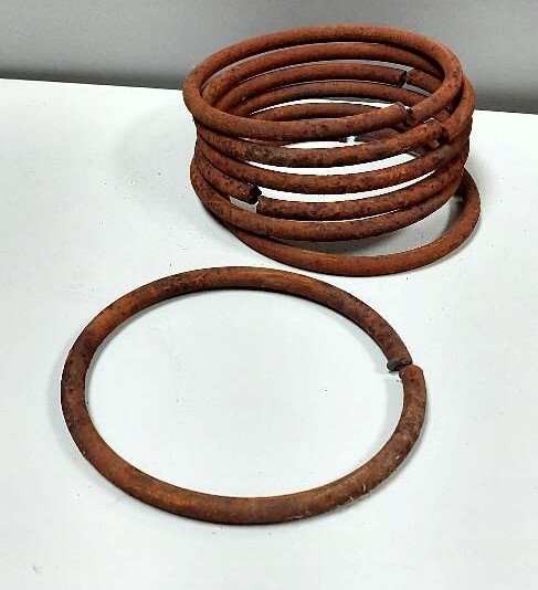 Heavy Large 6" Iron Jail Key O Ring Vintage Barn Horse rope tie