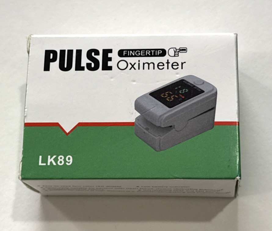 Pulse Oximeter Blood Oxygen Saturation Monitor LK89 Fingertip Monitor
