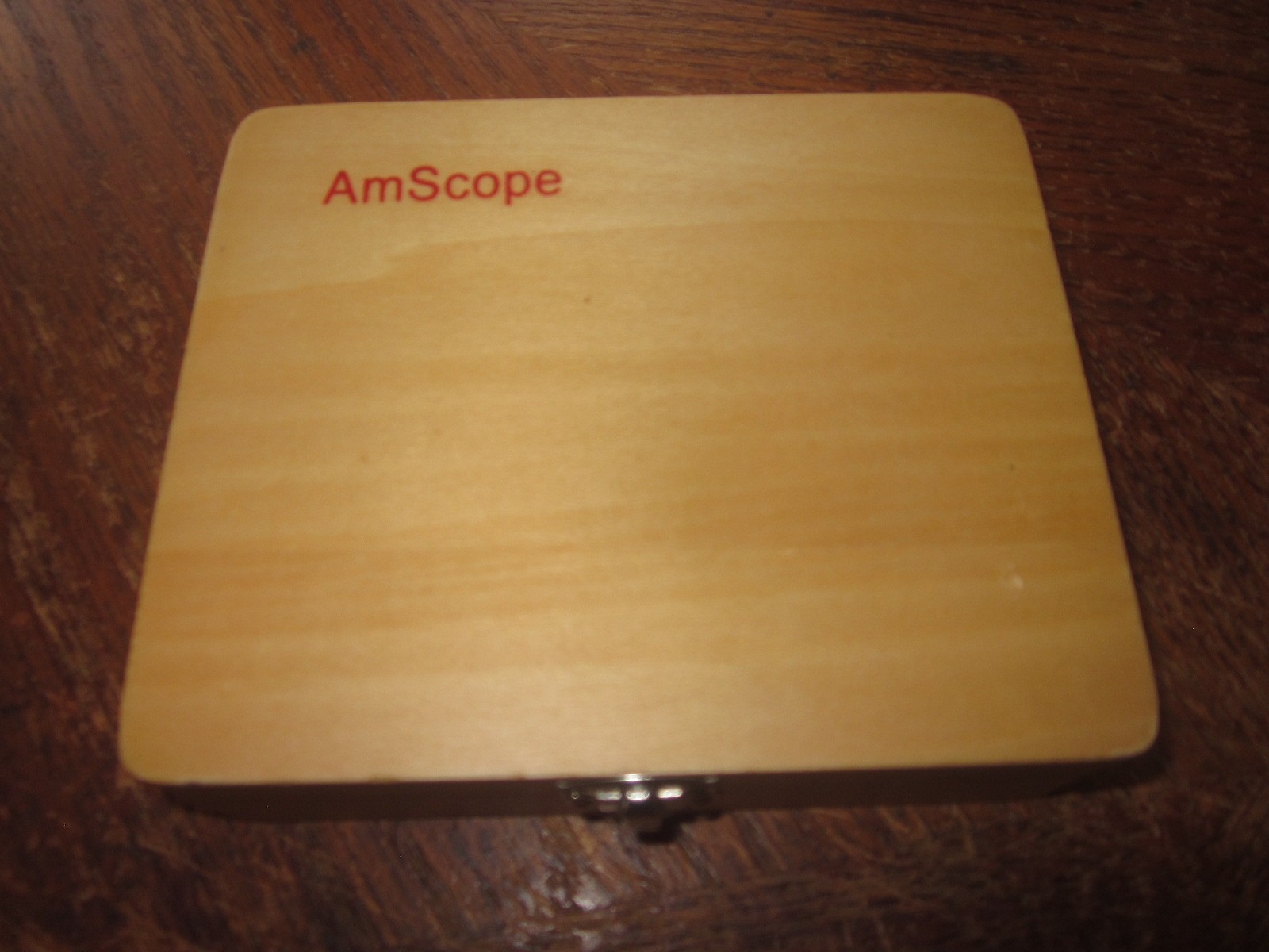 AmScope 25 PREPARED BIOLOGY MICROSCOPE SLIDES w/ Wooden Case
