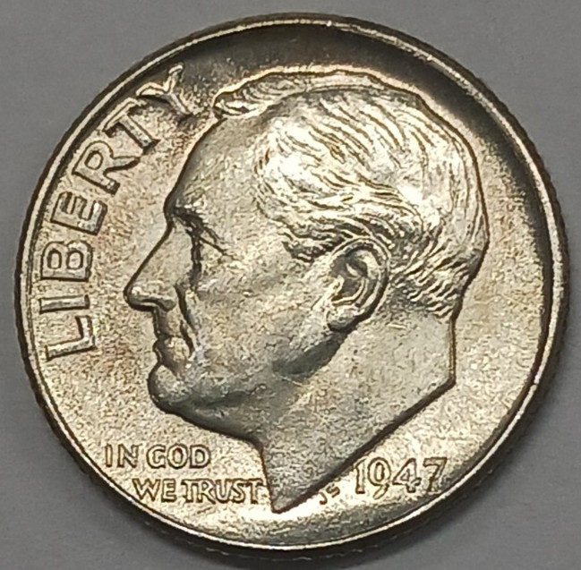 1947-D Silver Roosevelt Dime BU Uncirculated