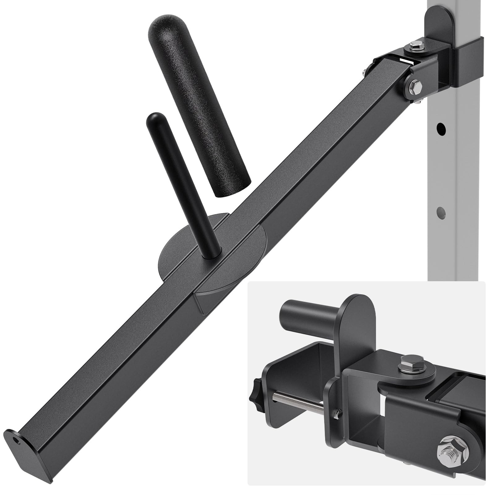 Belt Squat Lever Arm for 2" x 2" Power Cage with 1" Hole, Squat Rack Attachme...