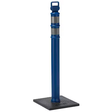 Zoro Select 03-747Brbc Delineator Post With Base, Polyethylene, High-Intensity,