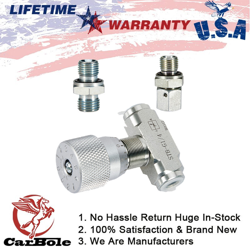 Flow Control Valve Hydraulic Throttle Valve STB-G1/4 For Mini Excavators New
