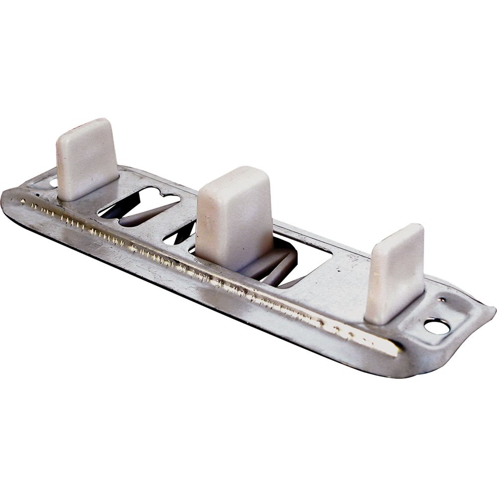 Prime-Line N 6560 Stamped Steel, Adjustable, Closet Door, Floor 2 Pack, Mill
