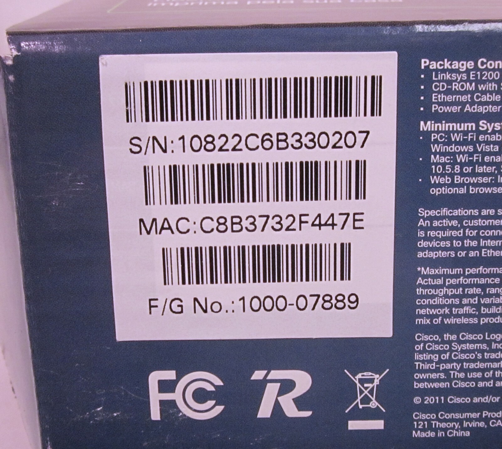 Linksys E1200 Wireless – N Router
