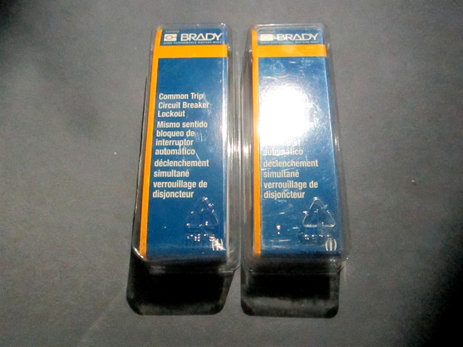 Brady (103582) 3/4" x 1" Red Nylon Multi-Pole Breaker Lockout - Lot of 2