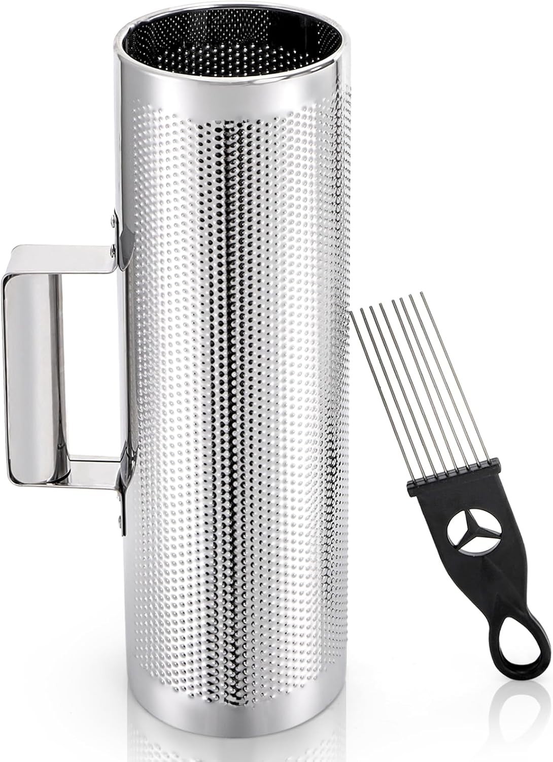 Versatile 12" Stainless Steel Guiro with Integrated Scraper for Beginners & Pros
