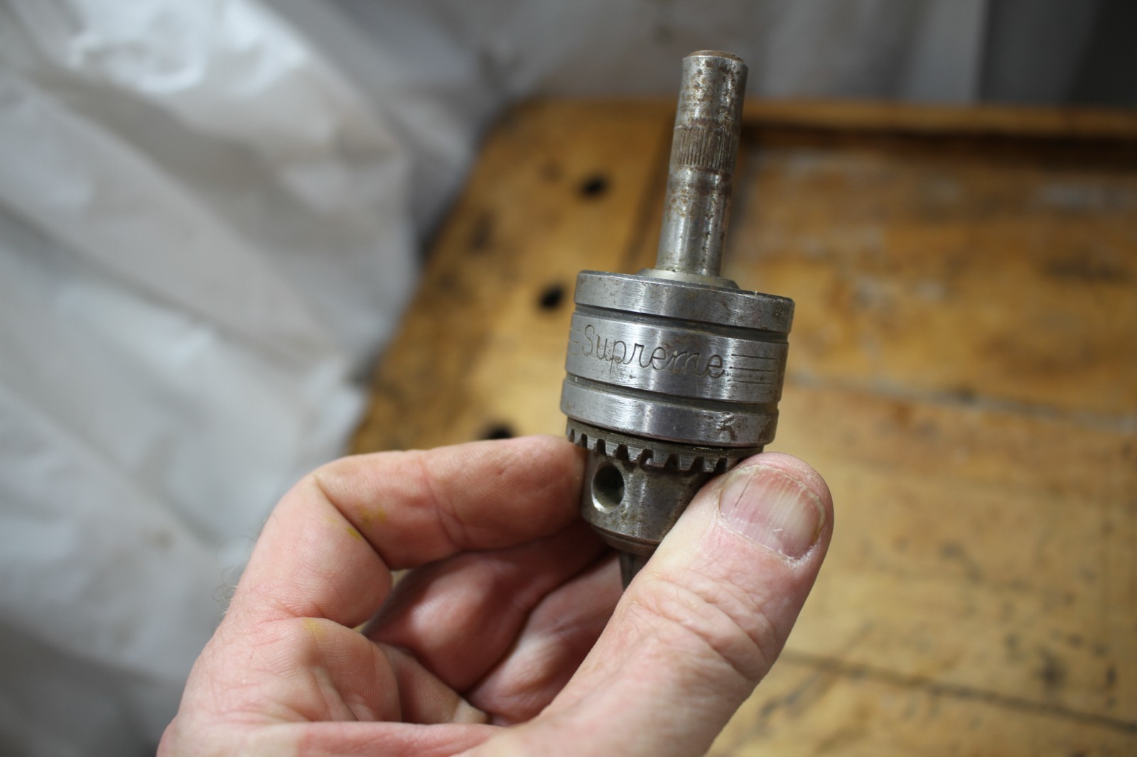 SUPREME drill press CHUCK, 3/8" capacity, 24 THD