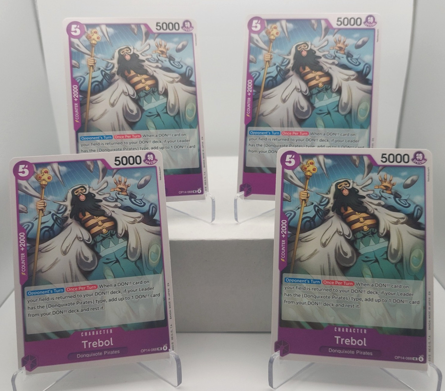 Trebol Playset - OP14-068 x4 - The Azure Sea's Seven - One Piece TCG - English