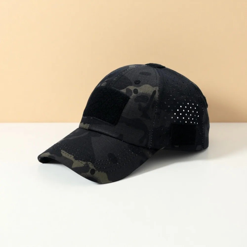 Tactical Camo Military Cap w/ Eyewear Holder Patch Outdoor Fishing Hunting Hat