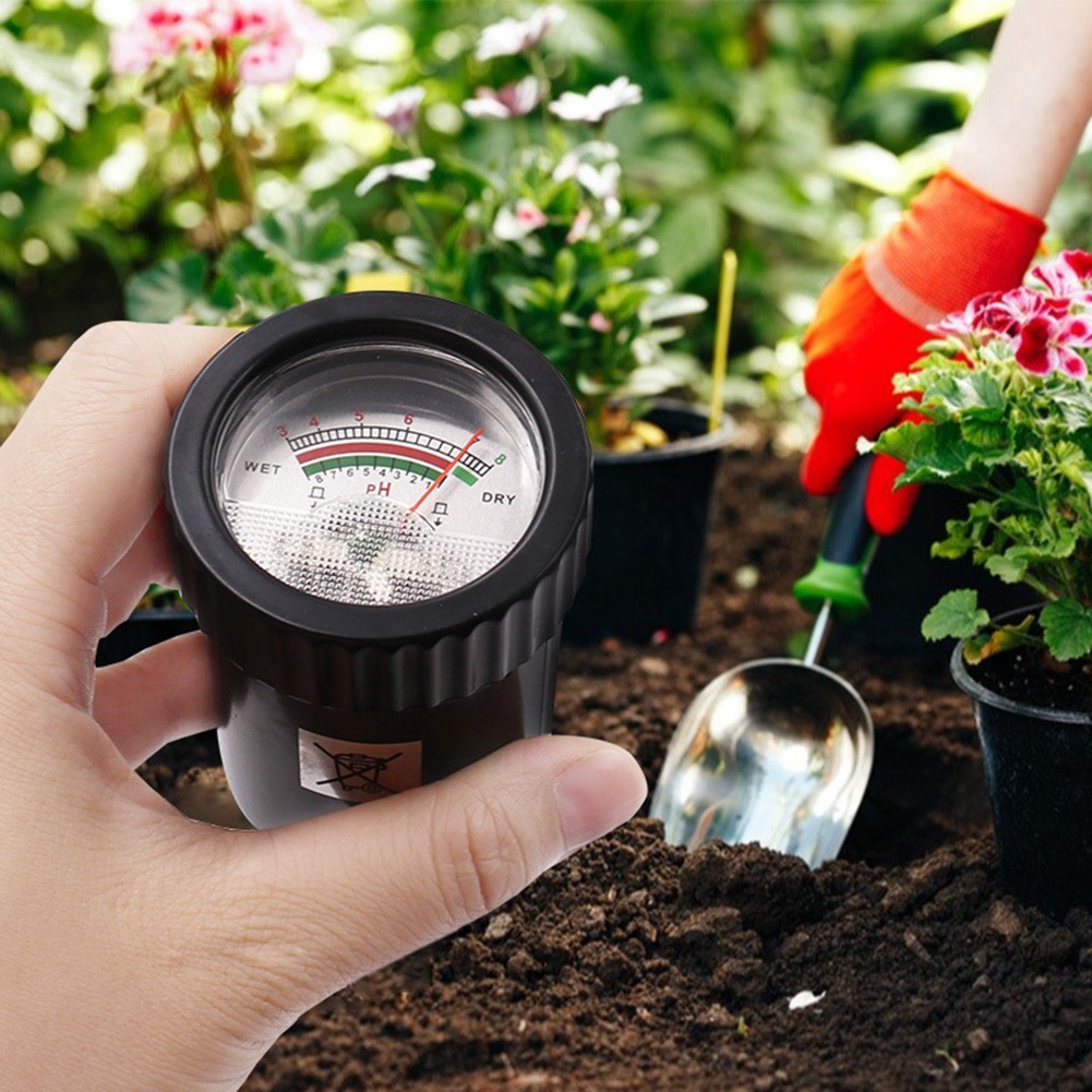 Professional pH Meter for Soil with Moisture Sensor and Metal Electrode