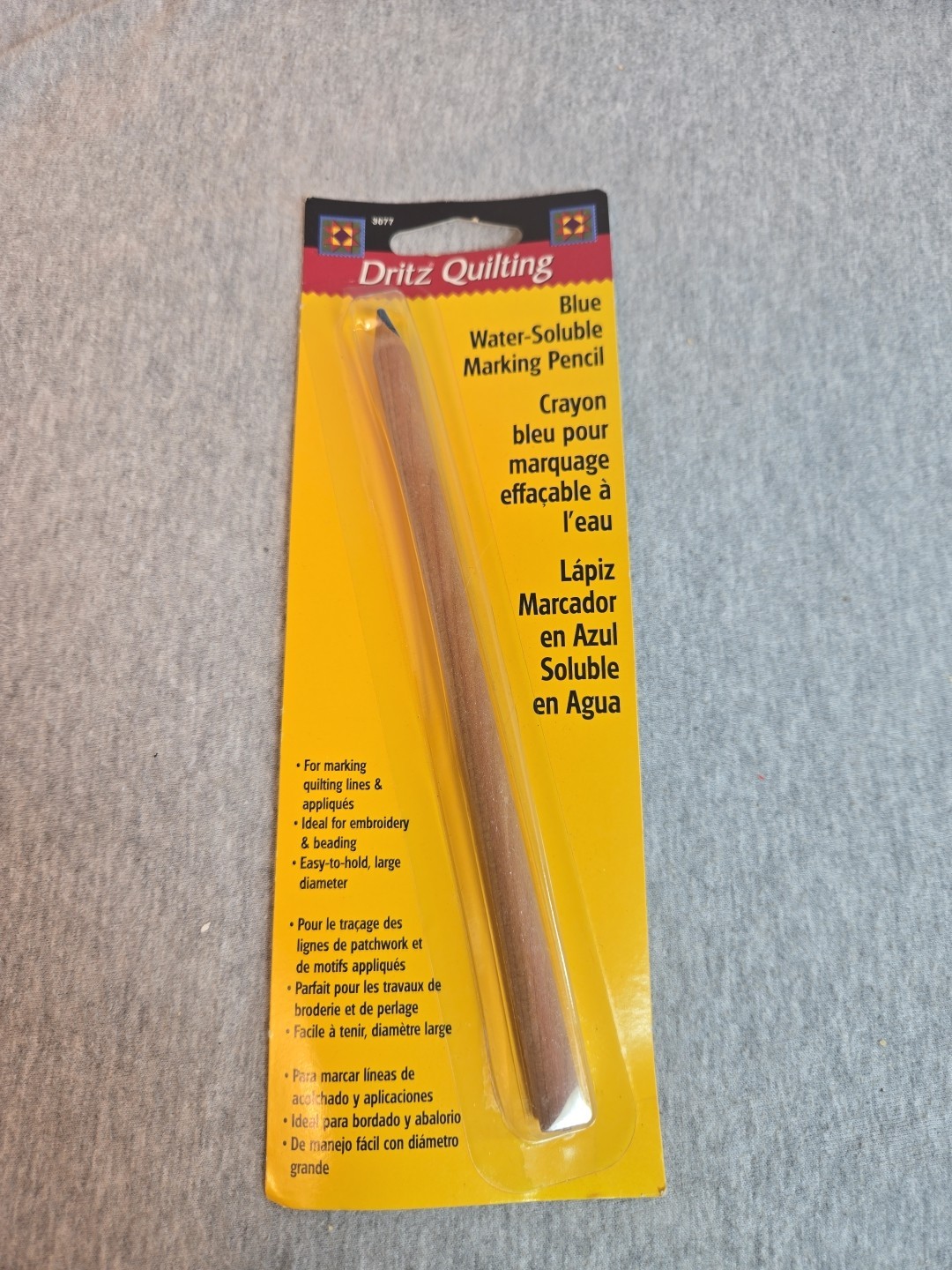 DRITZ #3077 Blue Water-soluble Marking Pencil