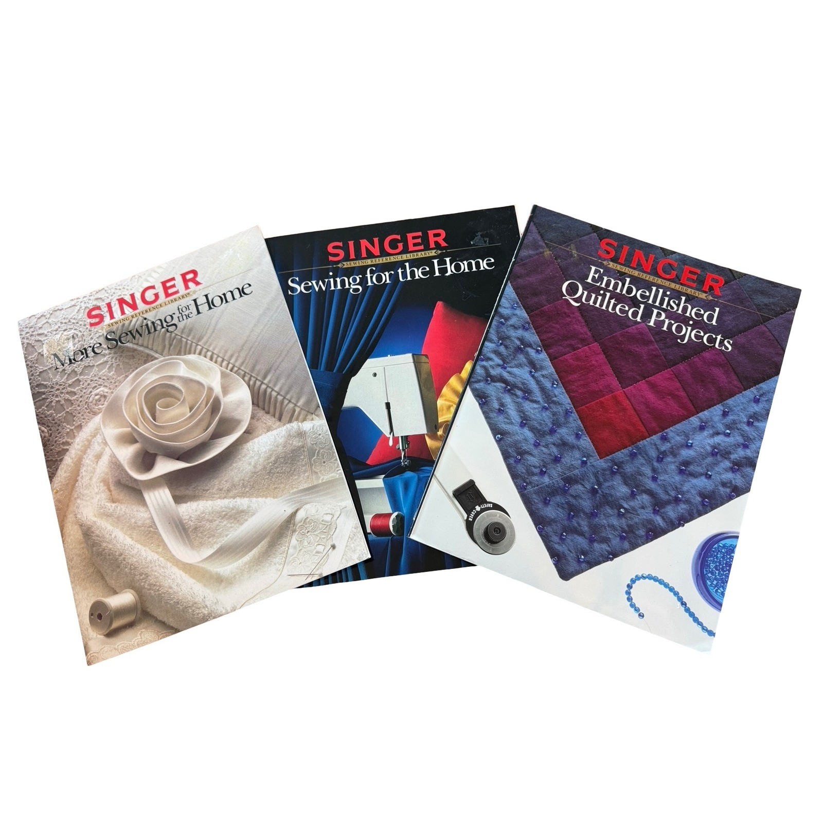 Singer Sewing & Quilting Books Lot of 3 Home Decor Quilts Reference