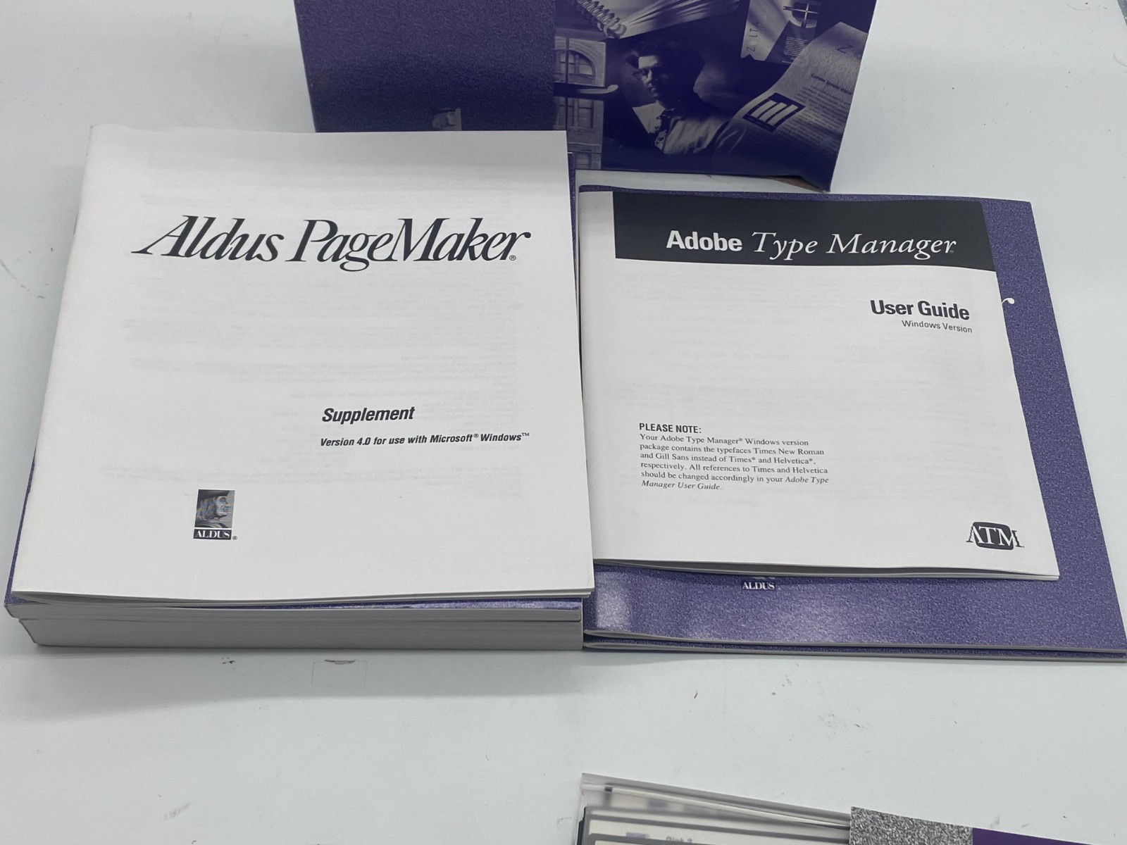 Aldus Pagemaker 4.0 Adobe NO DISKS MANUALS ONLY
