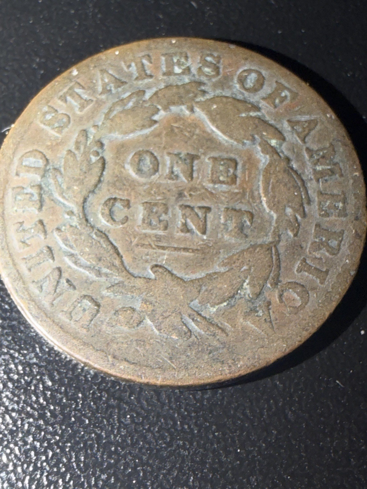 1832 Medium Letters Large Cent VG